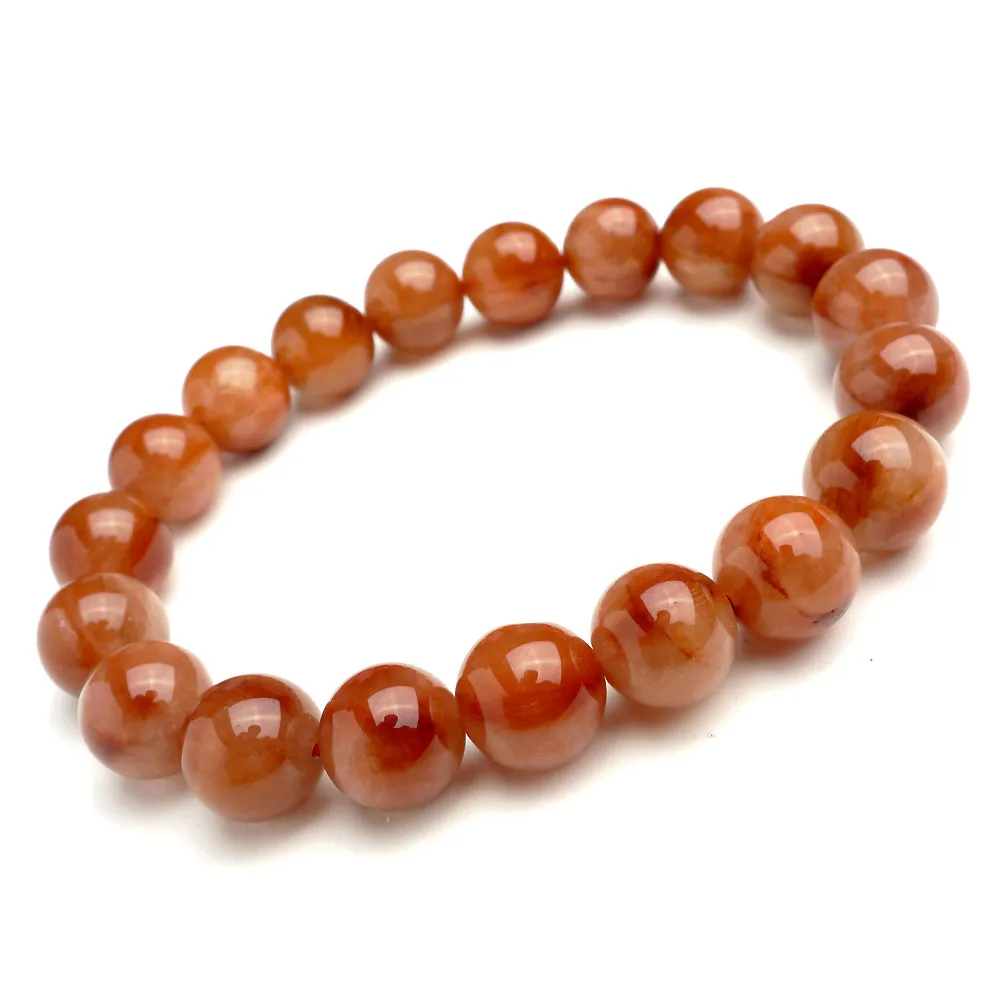 

11mm Natural Red Rutilated Quartz Clear Round Beads Bracelet Women Men Reiki Stone Jewelry Love Gift Fashion Bracelet AAAAA