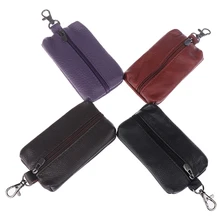 Сумка для ключей, чехол для автомобиля, подарки, кожаные мужские и женские кошельки, органайзер для ключей, 1 шт., милый автомобильный держатель для ключей, ключница, чехлы на молнии