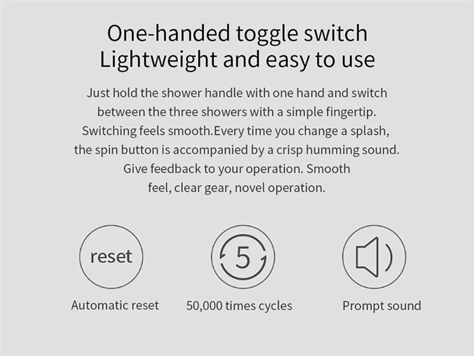 Xiaomi Mijia Diiib 3 Modes Handheld Shower Head Set 360 Degree 120mm 53 Water Hole with PVC Matel Powerful Massage Shower (5)
