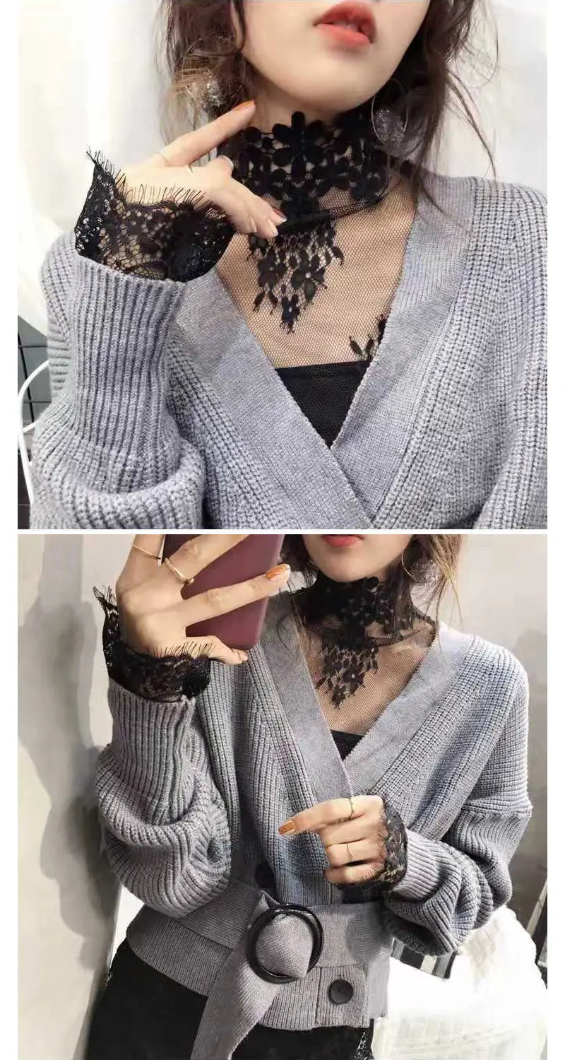 Сетчатый топ, черный женский сексуальный кружевной Короткий укороченный топ, футболка, Топы, Прозрачная майка Harajuku Camisas Femininas, клубная одежда