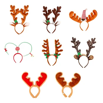 

Christmas Headbands Cute Elk Deer Horns Reindeer Antlers Hair Hoops Headband Christmas Party Costume Supplies