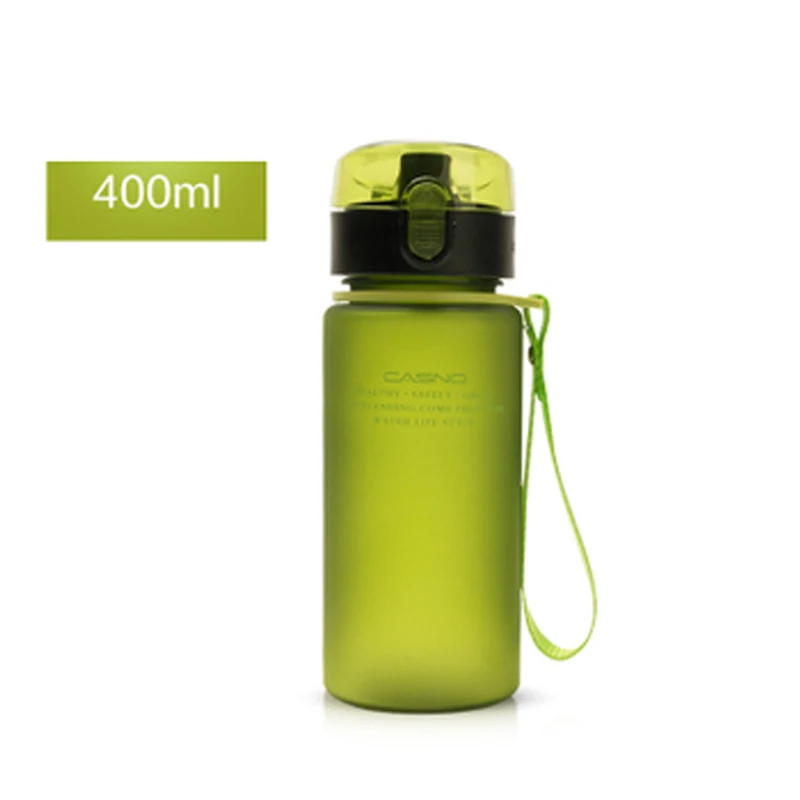400ml green 560 мл 400 мл водные виды спорта герметичные бутылки для путешествий Портативный Тритан Пластик стакана воды не содержит Бисфенол А, для велосипеда велоспорта питьевой бутылку - Цвет: 400ml green