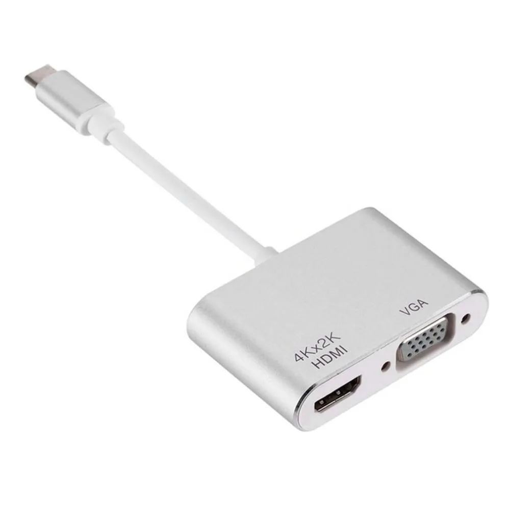 Тип-C к конвертеру Hdmi Vga Hd 2-в-1 Usb3.1 к конвертеру Hdmi компьютер внешние аксессуары