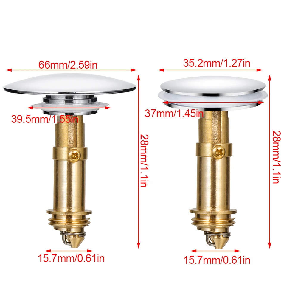 Universal Explosion-proof Wash Drain Filter Pop Up Basin Bounce Core Sink Drain Plug Bathroom Lavatory Kitchen Bathtub Tool drain filter kitchen sink filter drain strainer floor drain filter basin sink drain washbasin drain plug basin drain stopper bathroom sink plug bathroom sink stopper