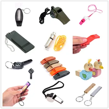 

1PCS 12 Styles Multifunctional Emergency Survival Whistle Keychain For Camping Hiking Outdoor Sport Tools Training Whistle