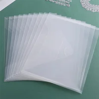 10pcs-40pcs Transparent Plastic Folder Storage Bags Envelopes For Cutting Dies Stamps Paper Cardstock Organizer Holders Bags 2