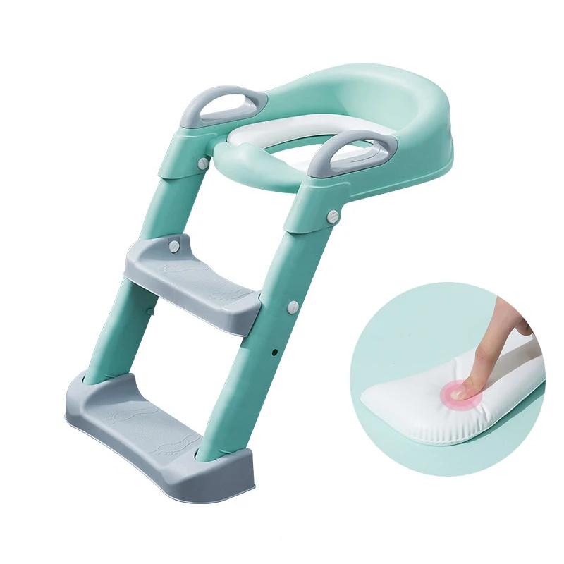 color azul Taburete plegable para niños taburete de baño para entrenamiento de orinal