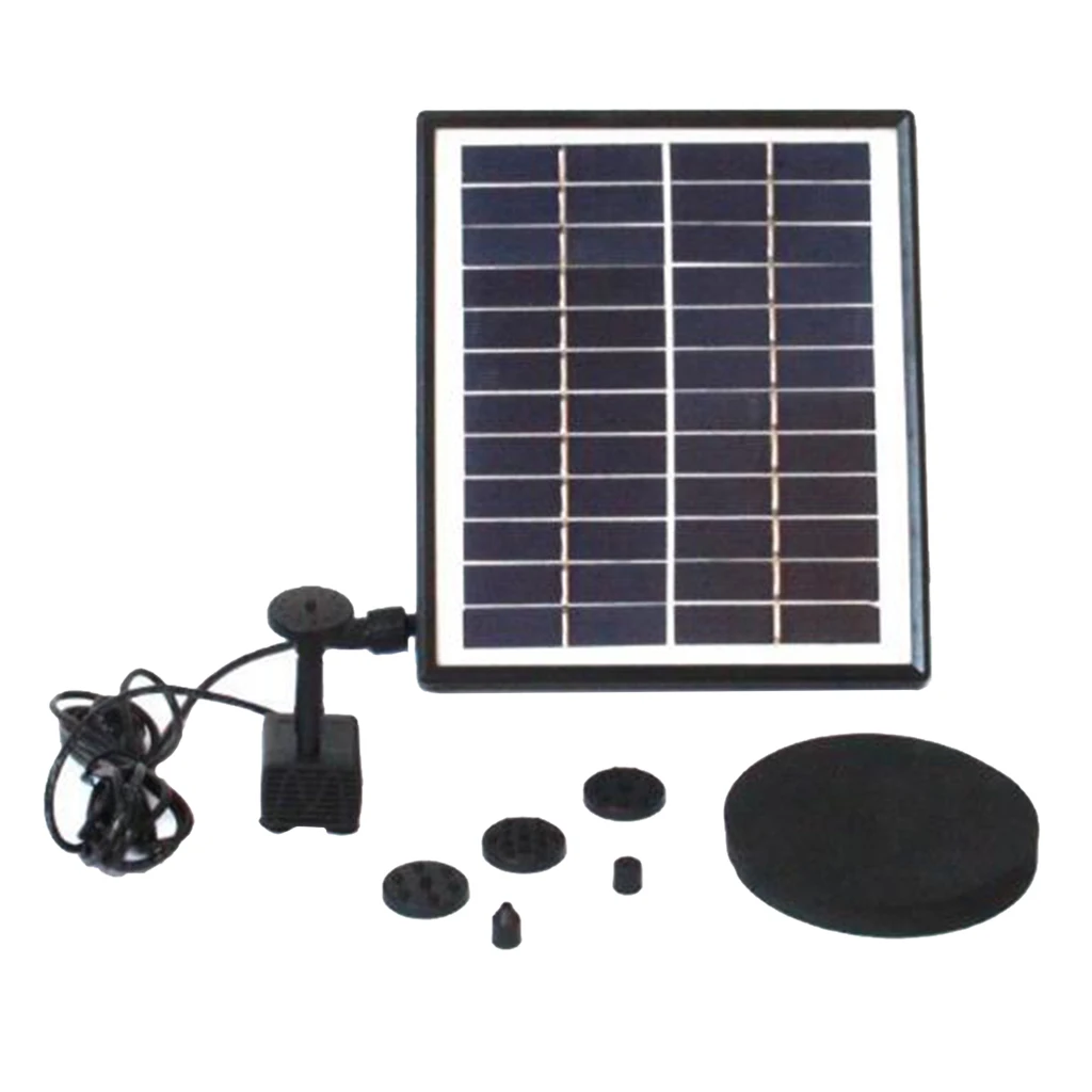 Solar Fountain Pump 12V 5W 200L/H Solar Pond Pump for Garden Pool Pond Aquarium