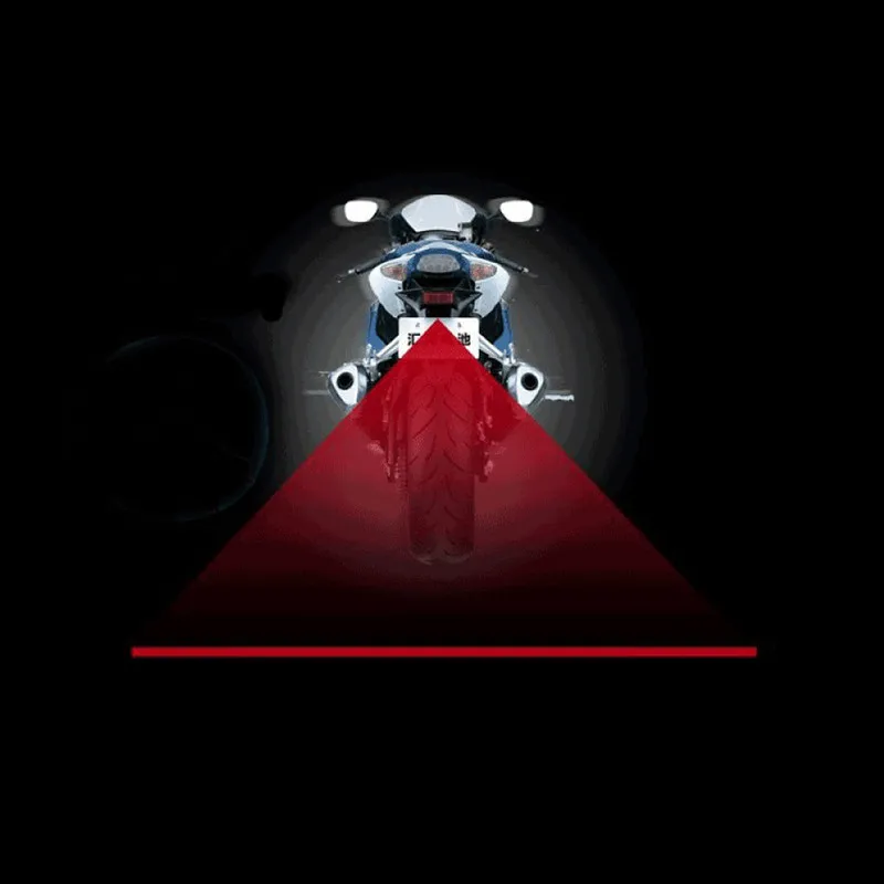 1 Pcs Anti Collision Rear-end Car & Motorcycles Laser Tail Fog Light Auto Brake Parking Lamp Rearing Warning Light Car Styling spyder headlights