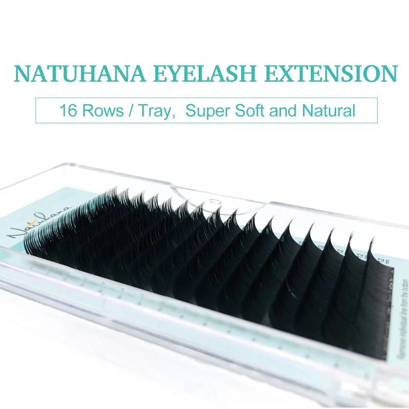 NATUHANA Wholesale 30Cases/Lot 16Rows Woman False Eyelashes Extensions Natural Soft Lashes Premium Mink Eye Lashes Wholesale