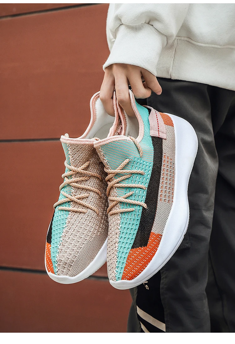 Обувь Для мужчин высокое качество кроссовки Для мужчин Flyknit дышащая Спортивная повседневная обувь светильник Вес большой Размеры Tenis Masculino
