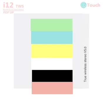 

TWS i12 Wireless Earphone 5.0 Touch T18 P20 Bluetooth Earphone Earbuds With Mic Charging Box Sport Headset Fit all phone i9s tws