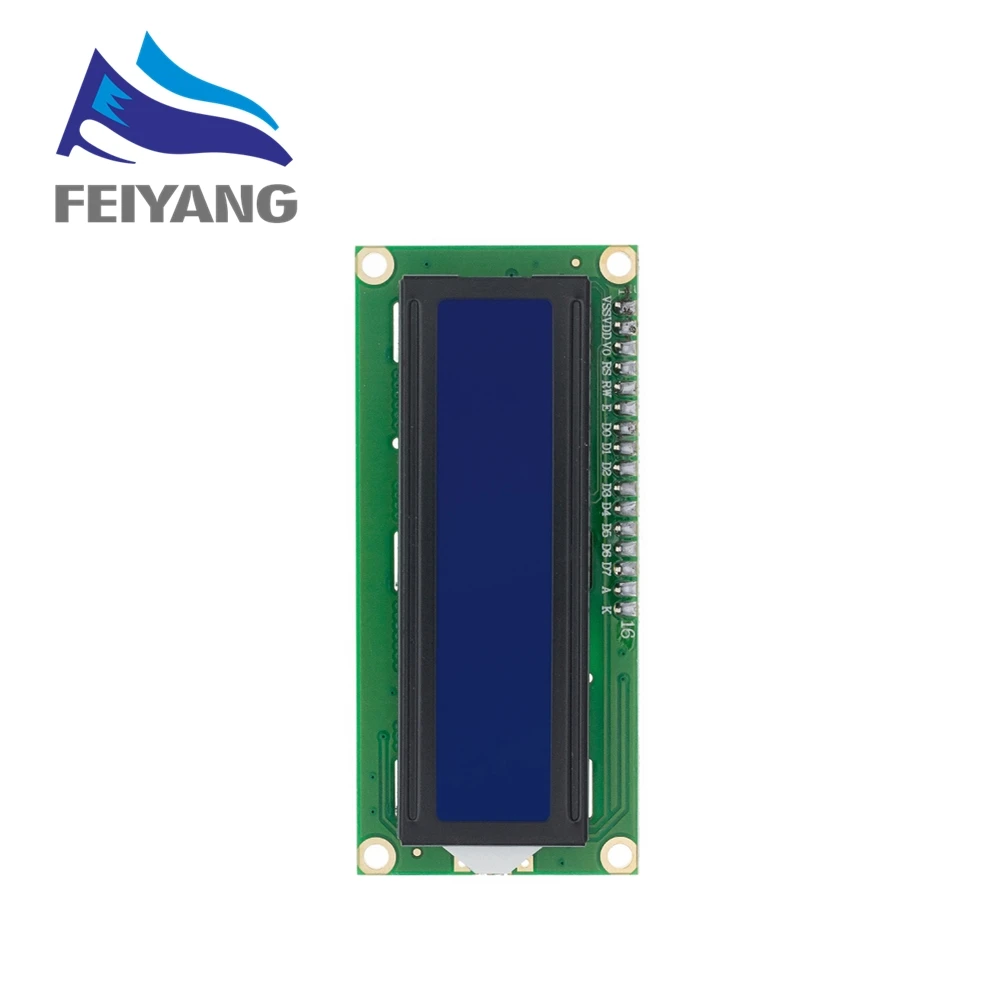 Display Module LCD Display Module LCD1602 1602 LCD Module Blue / Yellow Green Screen 16x2 Character LCD Display PCF8574T PCF8574 IIC I2C Interface 5V for arduino