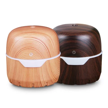 

300ml Aroma Air Humidifier USB Wood Grain with LED lights Essential Oil Diffuser Aromatherapy Electric Mist Maker for Home