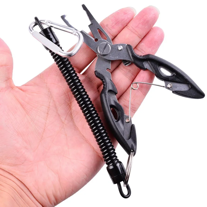 Fishing Pliers Fish Line Cutter Scissors Mini Fish Hook Remover Multifunction Tools New Black Beak Jaw - Image 5