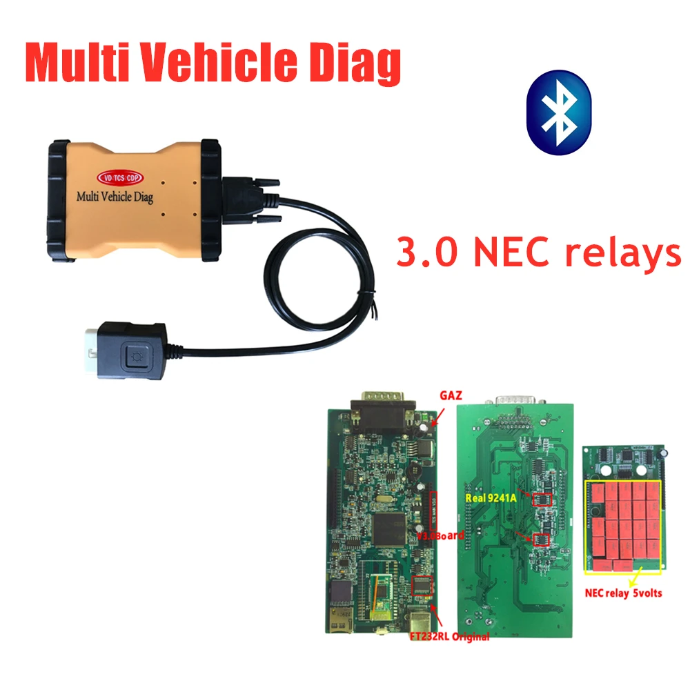 DHL+ лучшее качество MVD TCS C-D-P. R3 с Keygen Bluetooth VD DS150E C-D-P OBD2 сканирование для delphis автомобилей и грузовиков диагностический инструмент - Цвет: with bluetooth