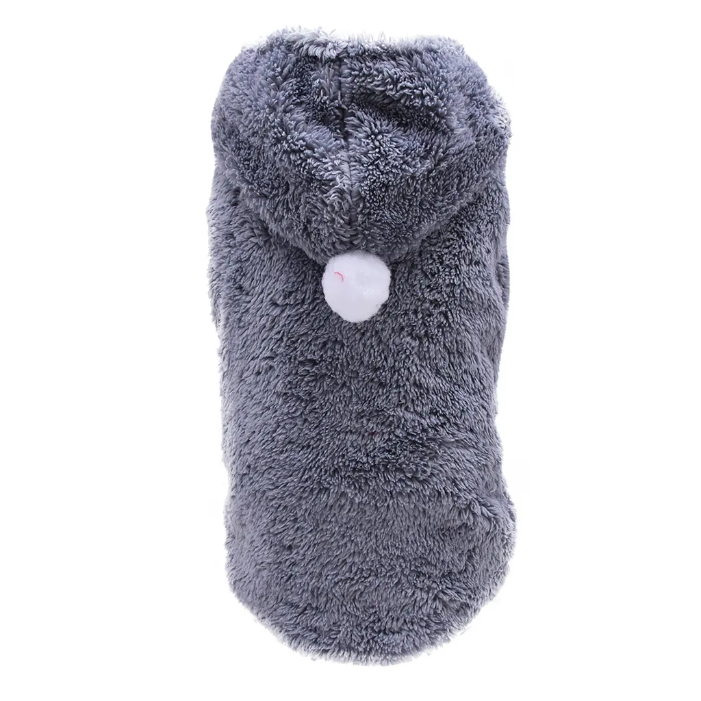 Gray Одежда для кошек для собак, модная Милая одежда для домашних животных, теплая одежда, осенняя и зимняя одежда для собак, hondenkleding комбинезон - Цвет: Gray