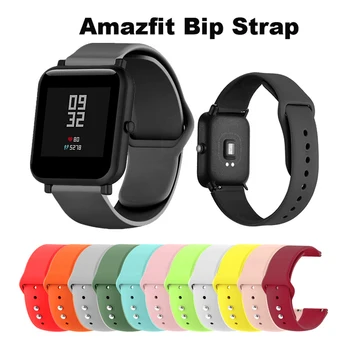 

20/22mm Silicone Soft Strap for Xiaomi Huami Amazfit Bip bit Smartwatch Strap 22mm Wristband For Huawei watch 2/Samsung Gear S2