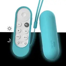 Case Chromecast Google Luminous Silicone for Protective-Cover TV Shockproof Voice-Remote