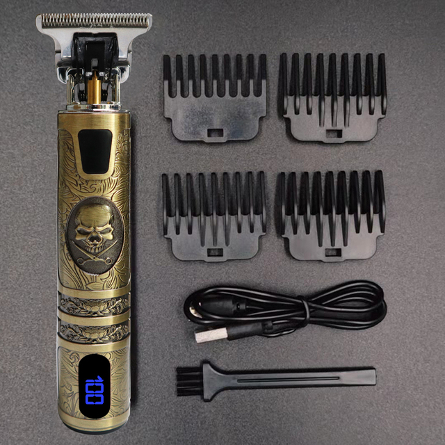 Electric Hair Clipper Hair Cutting Machine T9 Trimmer For Men Razor LCD display Beard Trimmer Men's Shaver Gift USB Charge