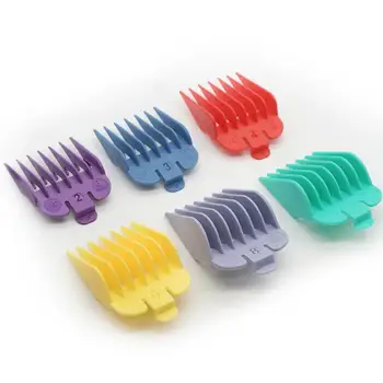 

8pcs/Set Colorful Hair Clipper Limit Combs Men Hairdressing Salon Barber Styling Guide Combs Attachment Hair Styling Tools
