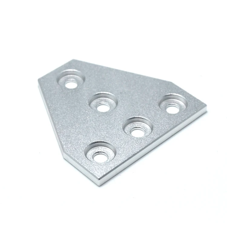 GIULY 5 hole t shape connector joining plate 2020 5 hole aluminum plate for aluminum profile