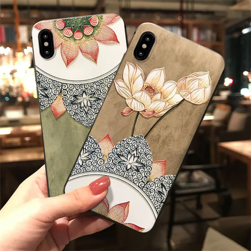 

3D Relief Cover For Xiaomi Redmi 7A 6A S2 Note 8 7 6 5 K20 Pro 4X Plus Mi 9T 8 Lite 9 SE A1 5X A2 6X F1 CC9 CC9e Flower TPU Case