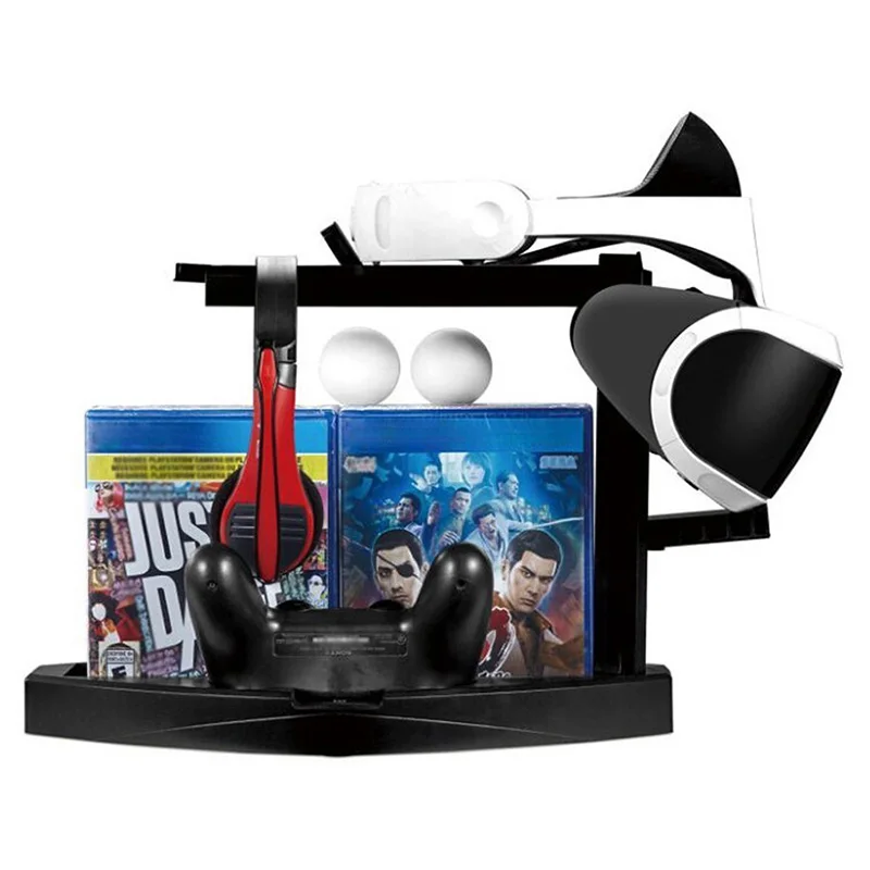 Аксессуары для PS4 хранение игровых дисков PS VR держатель очков зарядная док