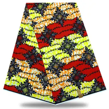 

Veritable Wax tissus Guaranteed Real African Wax 6yard/lot 2020 100% Cotton Nigeria Wax High Quality African Fabric Print GN-124