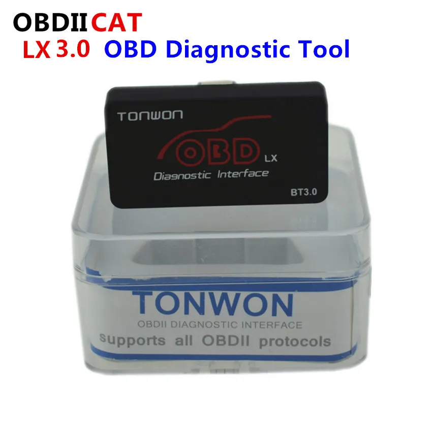TONWON OBD LX Bluetooth 3 0 Для Android Профессиональный OBD2 сканер диагностический инструмент