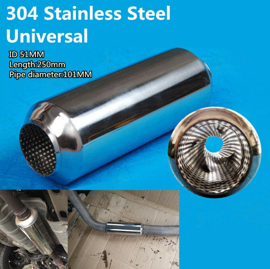 Universal Auto Car Middle Exhaust Muffler Tornado Dissipative Silencer