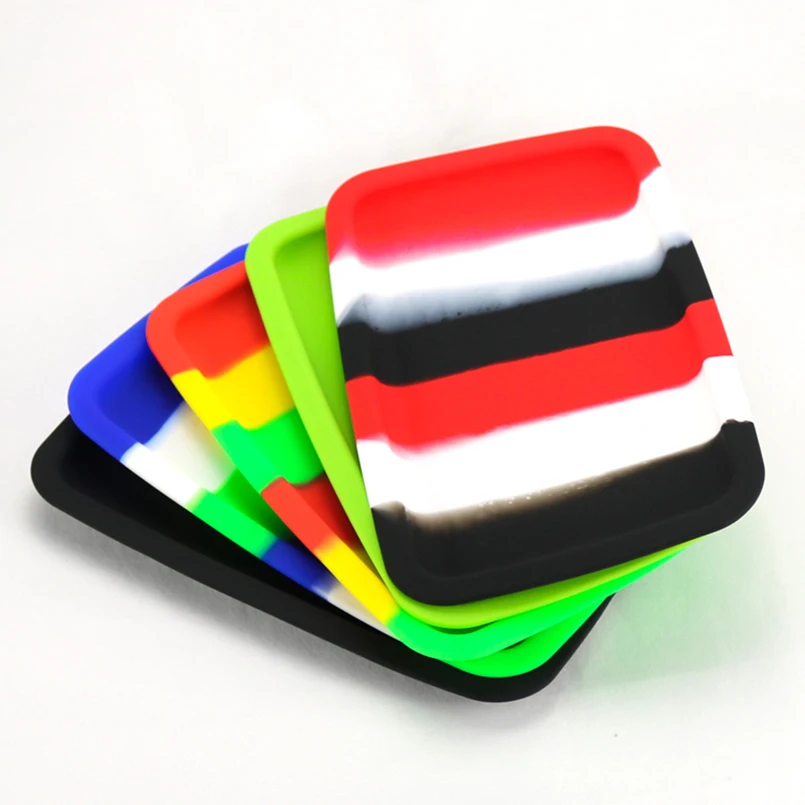 

5pcs Bho Silicone Dab wax tray Rolling S size Non stick Slick oil deep Silicon Container Dish Wax Dab butane oil trays