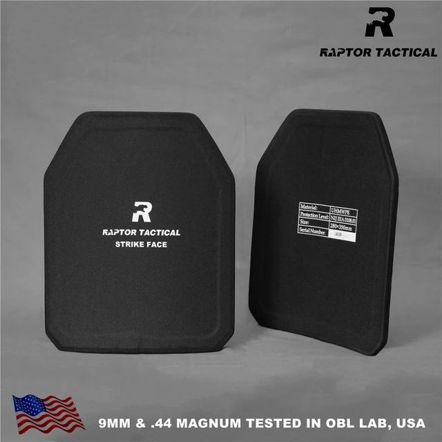 Raptor Tactical 11"x14" NIJ IIIA 3A BulletProof Plate 280x350mm Ballistic Clip Board Backpack Armor Panel Pair Set Ballistic Pad 2