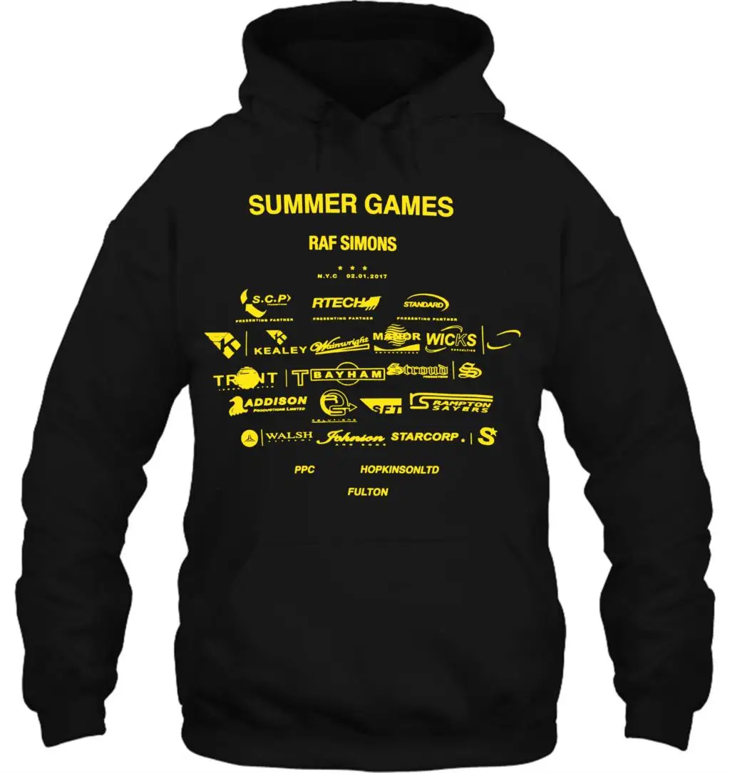 Мужская толстовка Raf Simons Games (легкая посадка) FW17 женская уличная одежда |