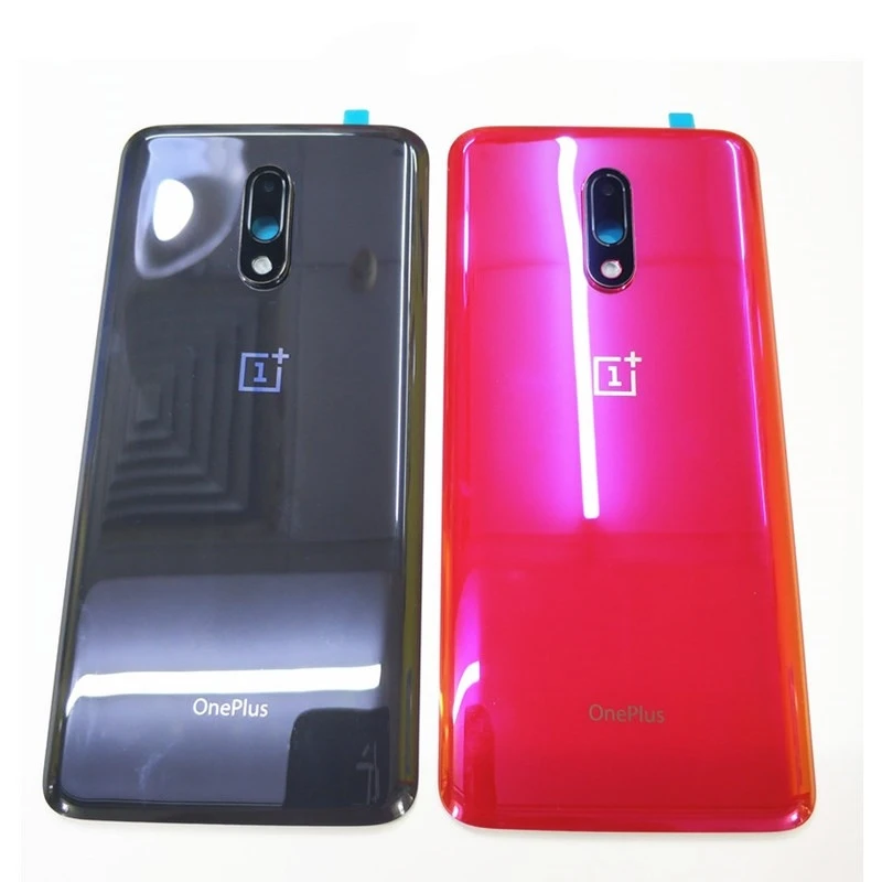 Оригинальный стеклянный чехол-накладка для OnePlus 7 задняя крышка корпус задней