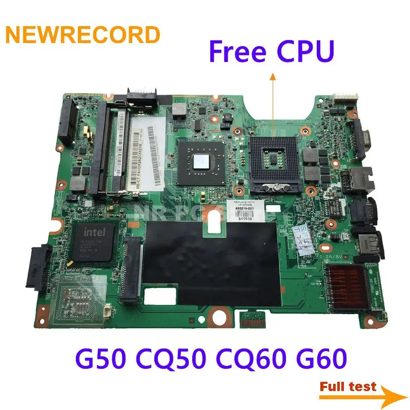 NEWRECORD 48.4H501.041 485218-001 материнская плата для HP Compaq G50 CQ50 CQ60 G60 Материнская ноутбука GM45