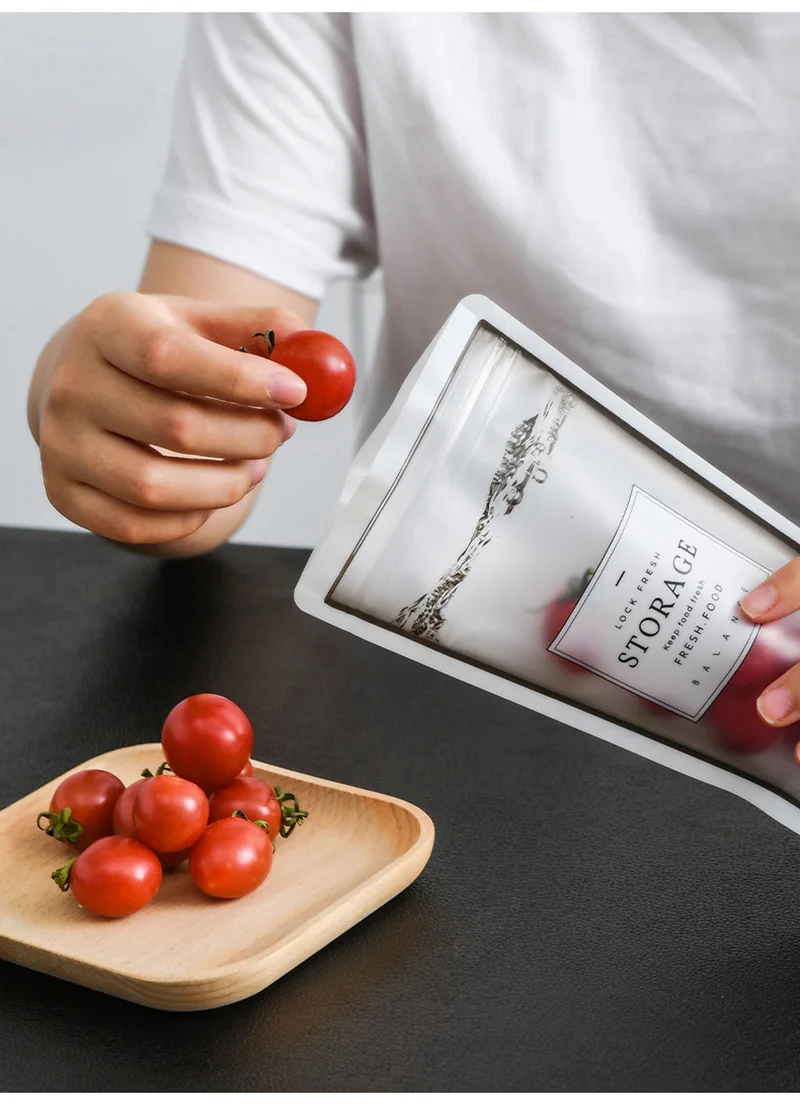 4 шт. многоразовые пакеты на молнии для хранения продуктов|Целлофановые и