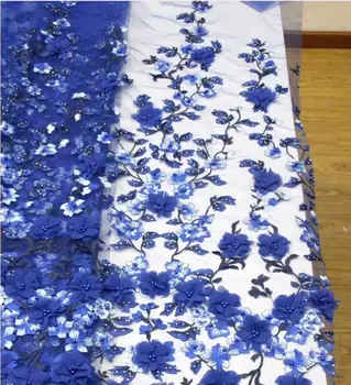 

2020 NEW High End Heavy Net France Lace Fabric With Beads High Quality African Handmade Beads French Lace YYZ7863
