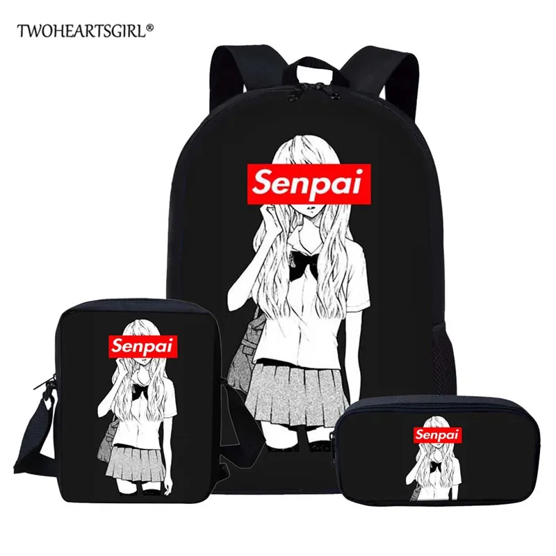 Z5095CEK Twoheartsgirl Набор детских школьных сумок Sugoi Senpai аниме Waifu школьный рюкзак для девочек-подростков детская книга сумка-портфель Mochila - Цвет: Z5095CEK