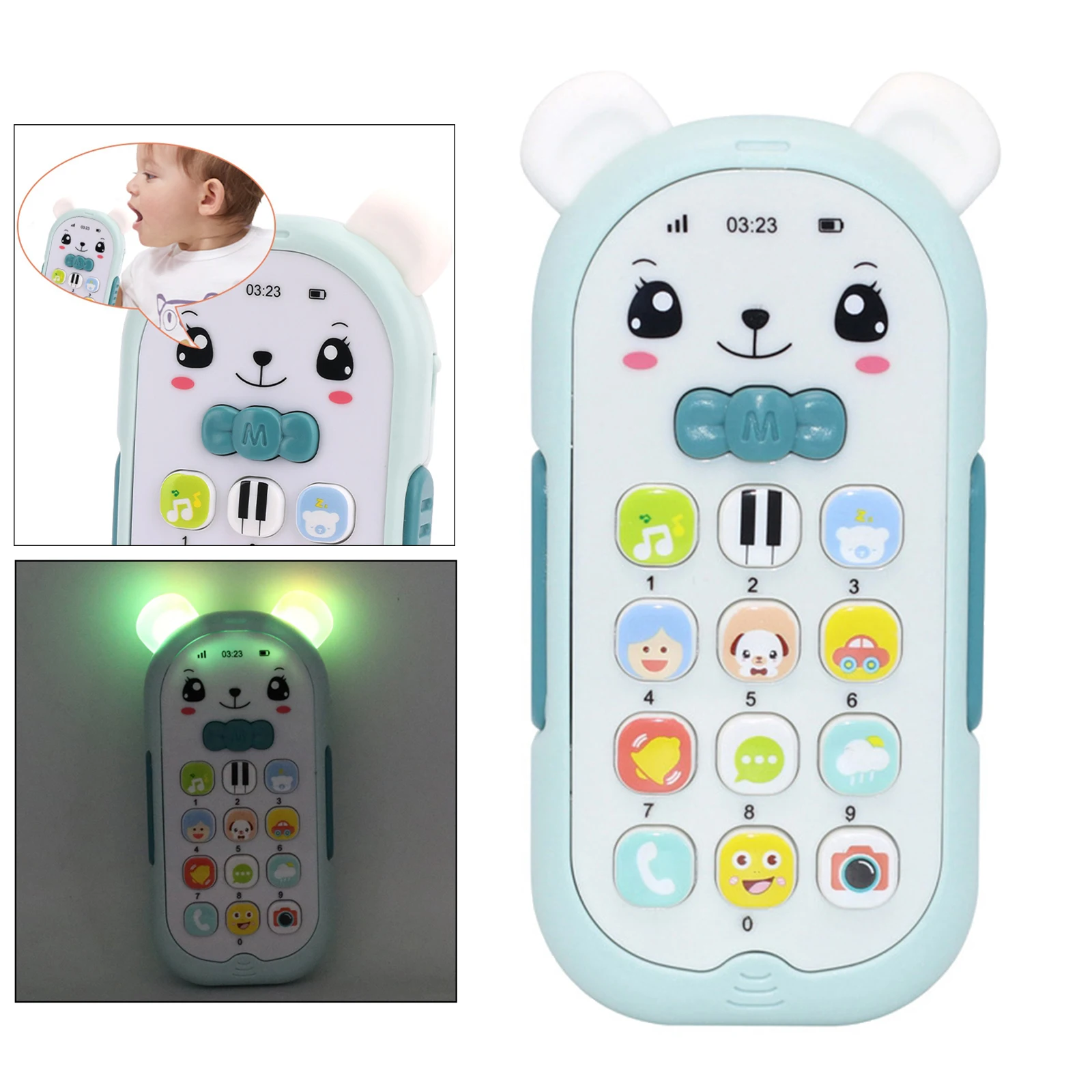Baby Phone Toy Mobile Telephone Early Educational Learning Machine Kids Gifts Telephone Music