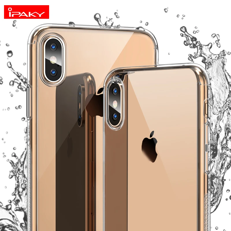 Чехол для iPhone XS IPAKY 360 чехол XR с закаленным стеклом защита экрана полным покрытием