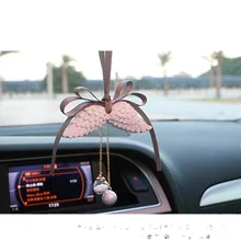 Украшения для приборной панели автомобиля подвеска ангела с крыльями автомобиля гипсовые духи камень духи автомобиля Ангел зеркало заднего вида подвеска на зеркало