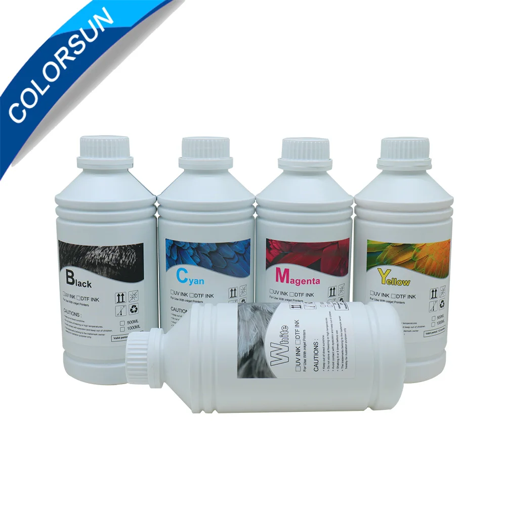 Colorsun DTF Ink 1000 ml For Directly Transfer Printer For DTF Printing PET Film Printing And Transfer Kit
