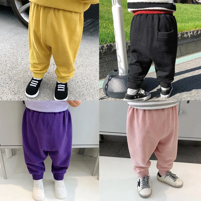 YYC Infant Children's Clothing GIRL'S Leggings Spring And Autumn Children Cotton Hoodie Ankle Banded Pants Versatile Infant Babi
