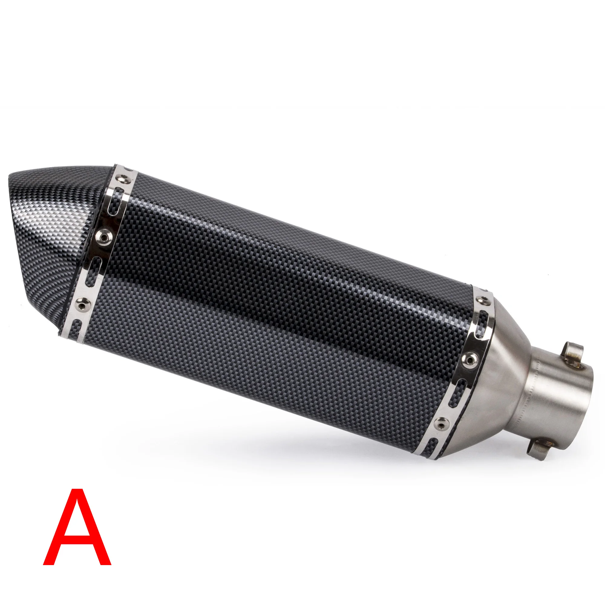 Универсальный 36-51 мм мотоцикл Akrapovic выхлопная Модифицированная труба глушителя для R1200GS R1200 GS XADV X ADV Yamaha R1 ER6N KAWASAKI Honda - Цвет: A