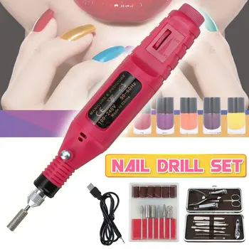

26 Pcs Professional Electric Nail Drill Machine Pedicure Manicure Milling Cutters Set Nail File 20000RPM Polishing Equipment