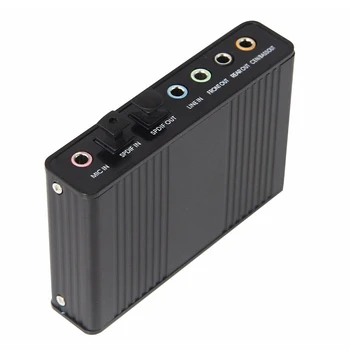 

External USB Sound Card 6 Channel 5.1 External SPDIF Optical Digital Sound Card Stereo Audio Adapter For PC Computer Laptop