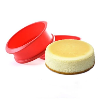 

Silicone Springform Pan with Glass Base 3D Sugarcraft Fondant Cake Chocolate Muffin Mold Diy Baking Pastry Mould