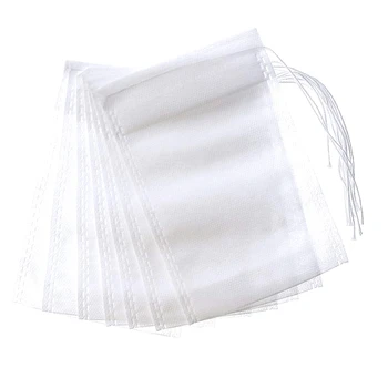 

HOT SALE 300 Pcs Tea Bag Coffee Filter Bag Disposable Tea Filter Bags Empty Cotton Drawstring Seal Filter Bags for for Loose Lea