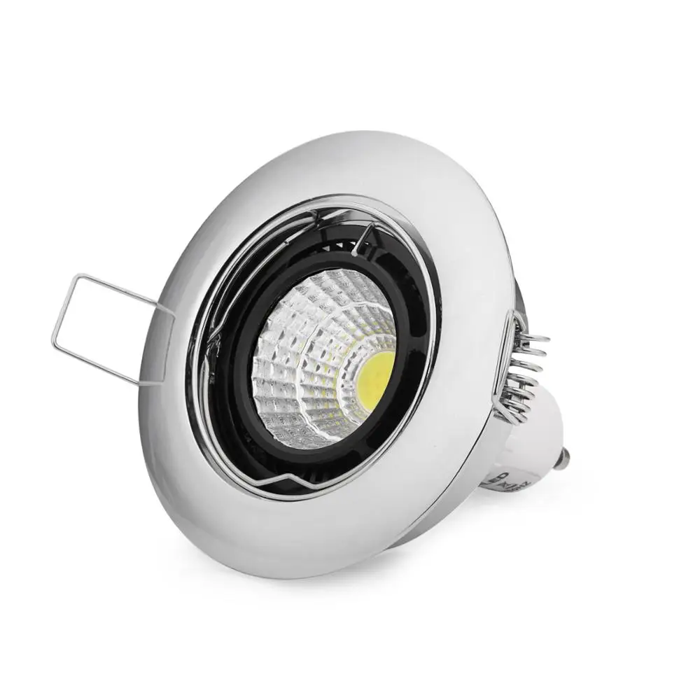 LED Spot gu10 mr16/gu5.3 M Recessed Spotlight Mounting Frame Round Rectangular Light Fixture 